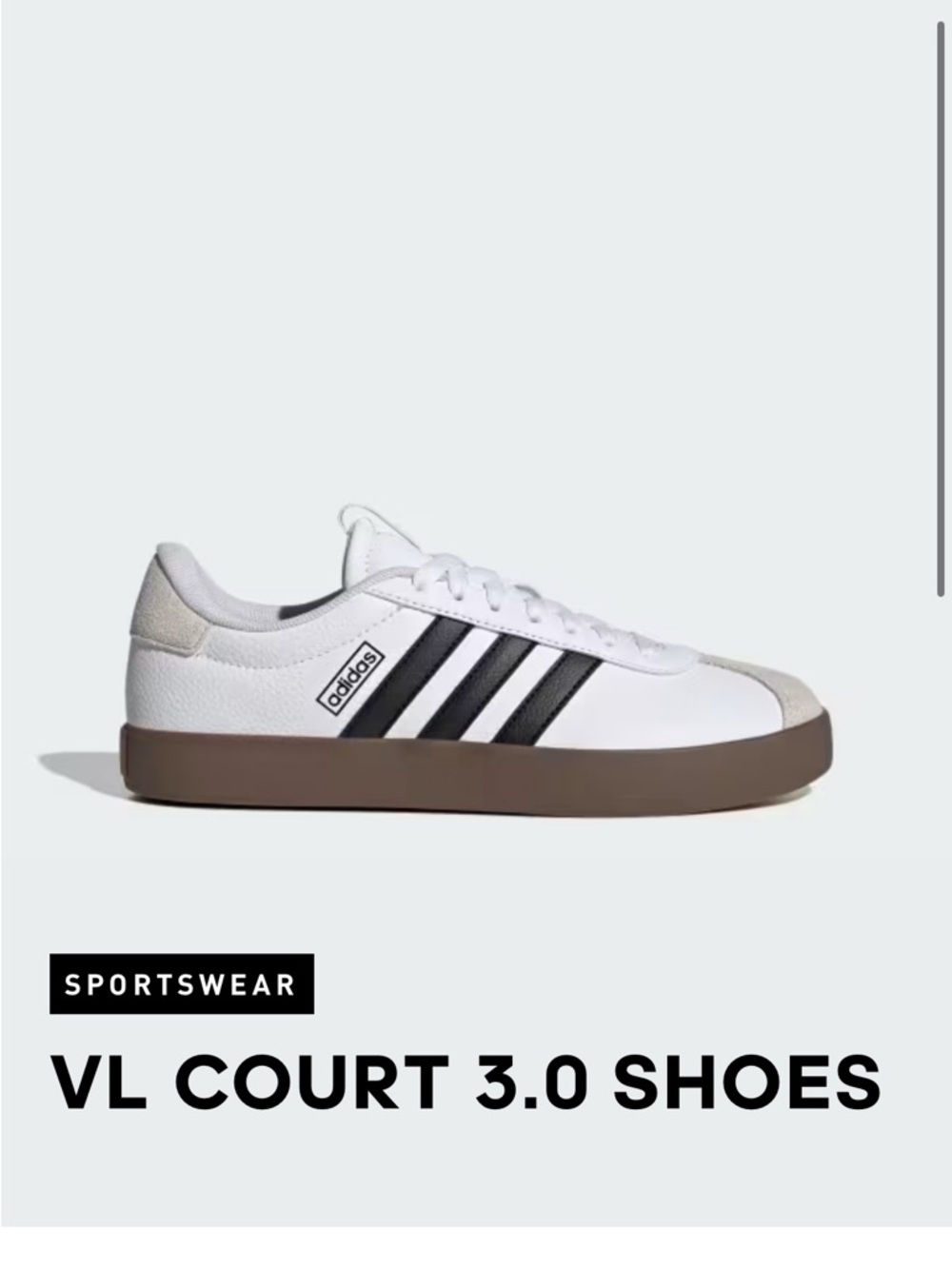 adidas White and Black Low-Top Sneakers